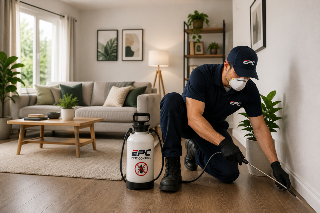 Professional indoor pest control service for homes